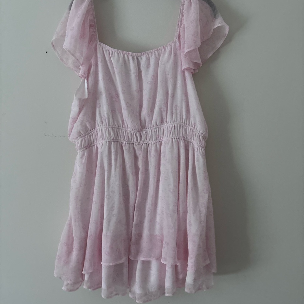Arula Light Pink Patterned Romper - image 3